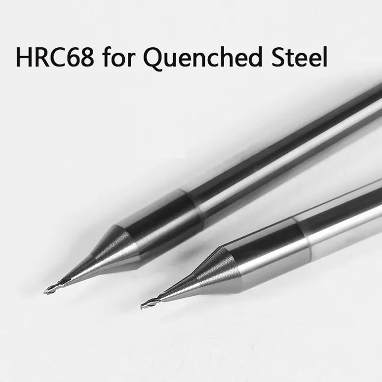 Optimal Sharp Cutting Micro-diameter 2-blade Milling Cutter For Brass Aluminum Cnc Machining Part