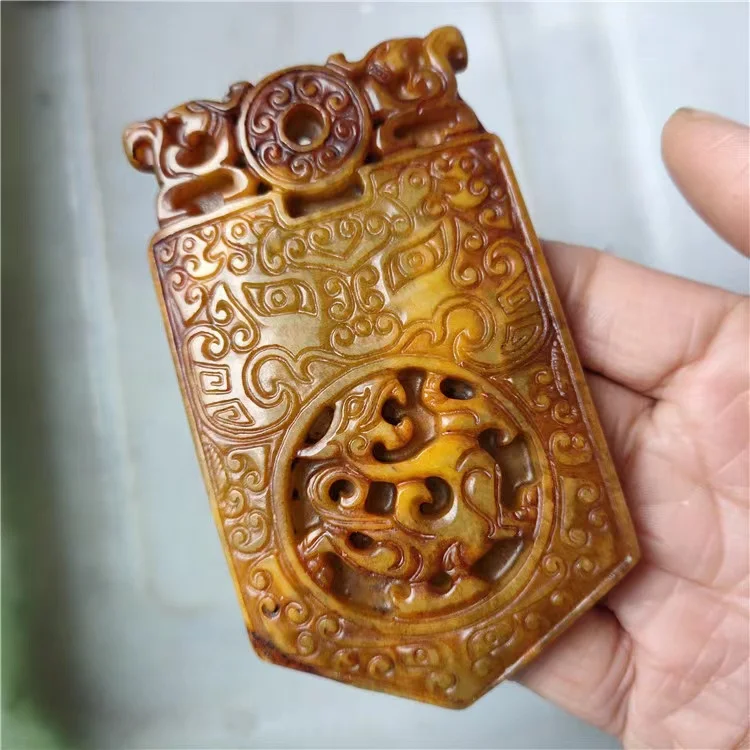 natural Jade products imitation old ancient small carved pieces Melatti jade carvings