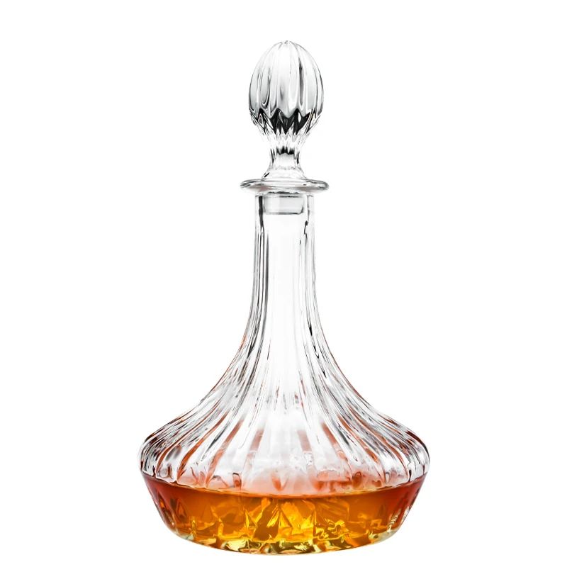 New Classical Unique Style Engraved Crystal Glass Liquor Wine  Bottle Whisky Decanter