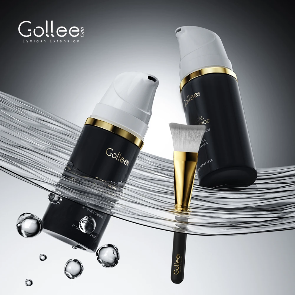 Gollee Strengthen Effect Lasts Longer Deep Clean Sensitive Skin Private Label Remove Bacterial Large Volume Clean Eyelash Foam