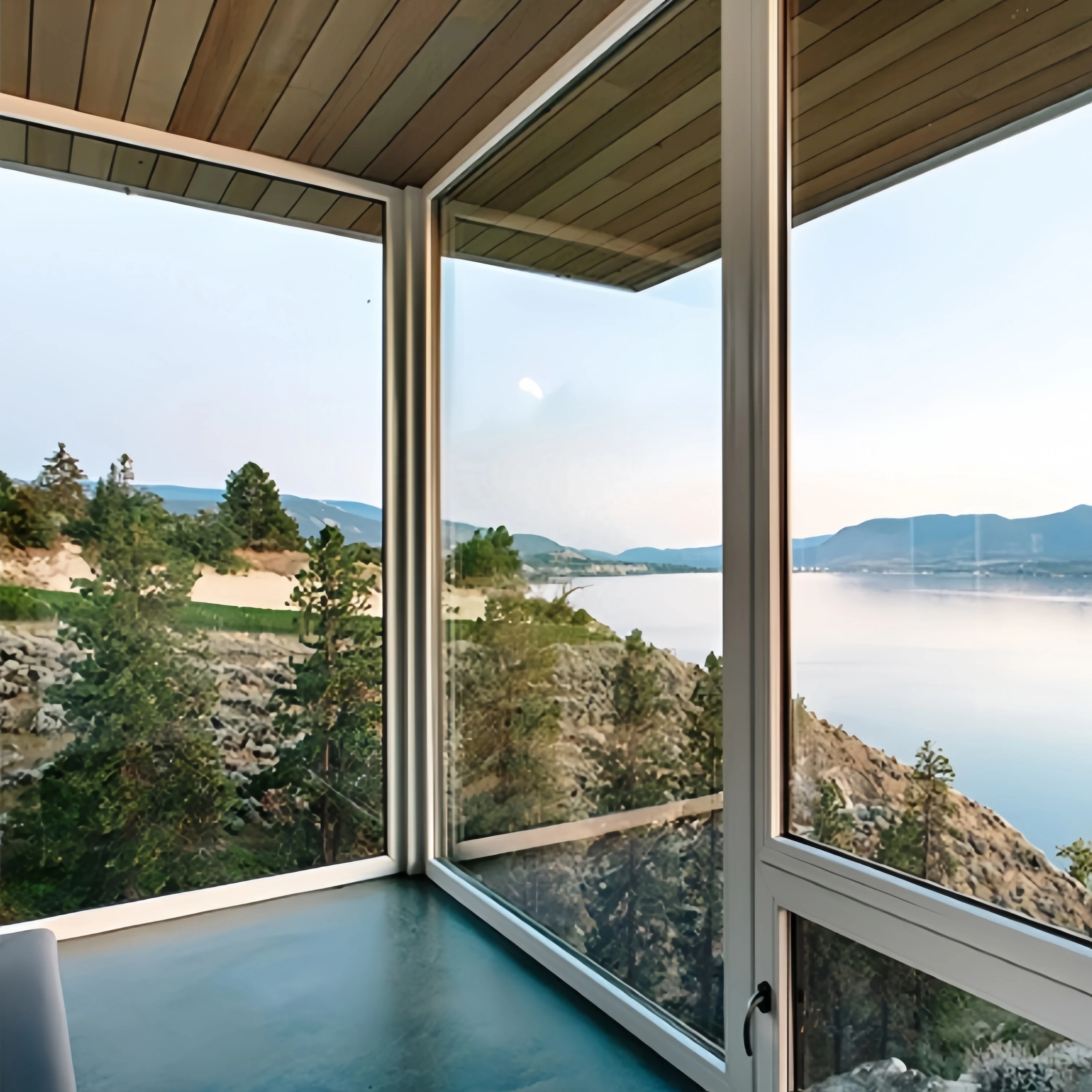 Customized aluminium fixed triangle sliding window aluminum fixed luxury window tempered glass fixing window For house for sale