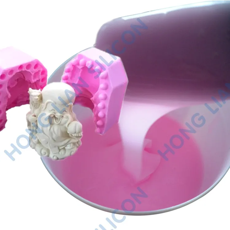 liquid silicone rubber lsr 15A Shore pink It can be cured at room temperature and heated Make food grade mold medical grade