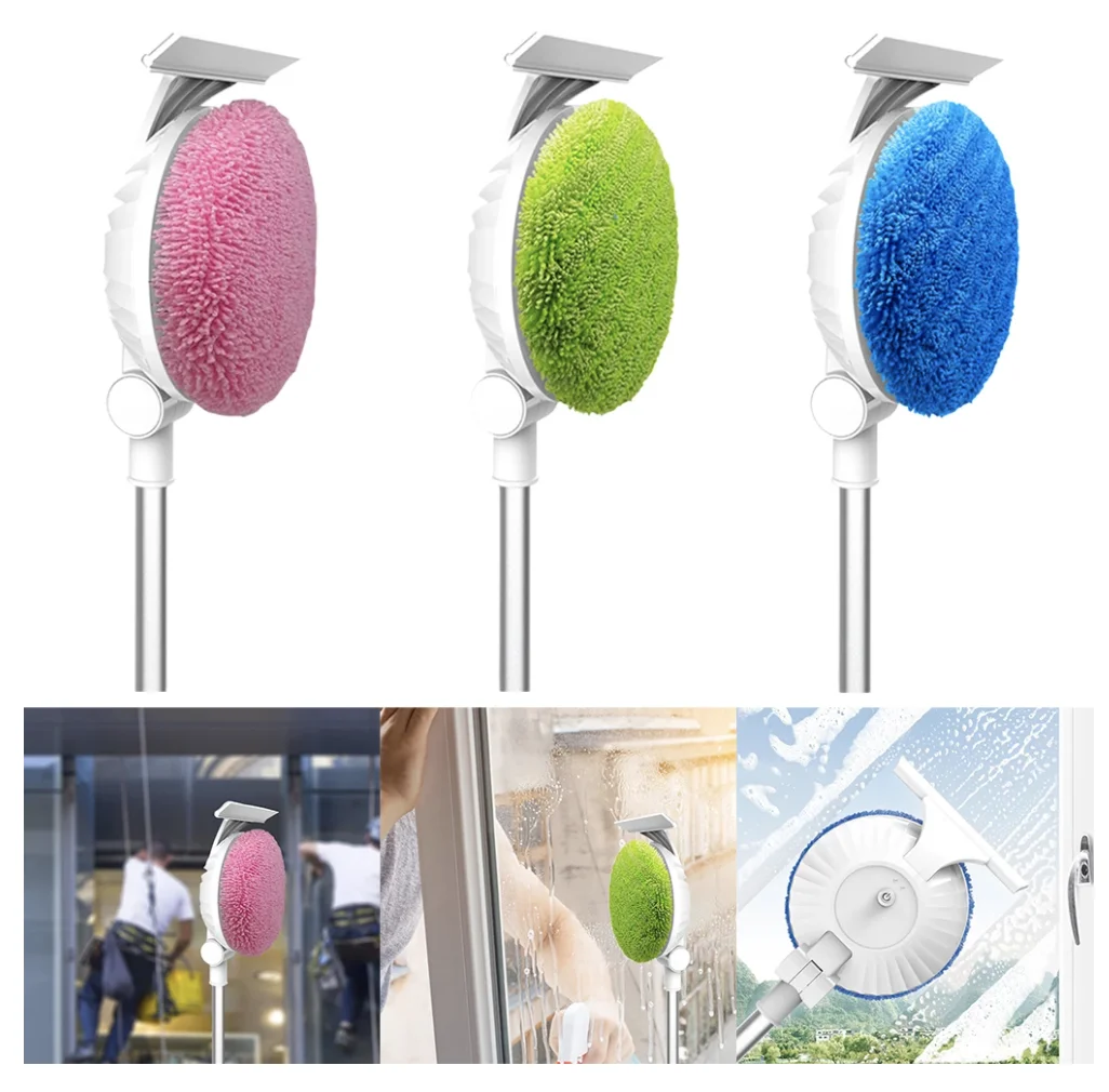 automatic window washer cordless telescopic wiping robotic machine