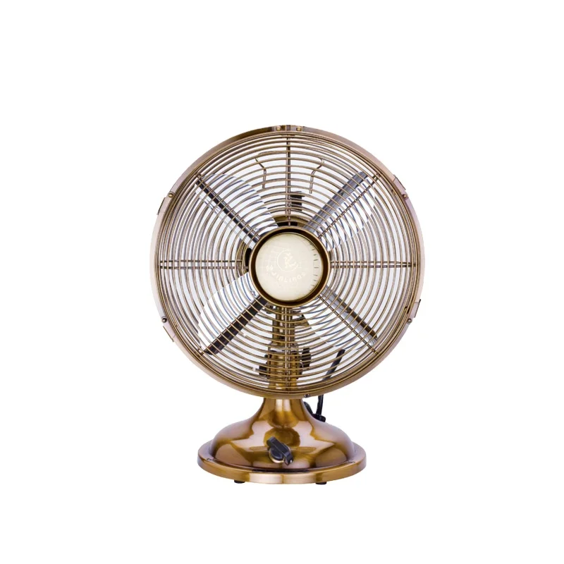 Retro Desk Fan  Elegant Small Metal Air Cooling desk fan