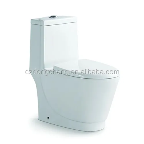 Floor-Mounted 1-Piece Toilet with Slim UF Seat Cover