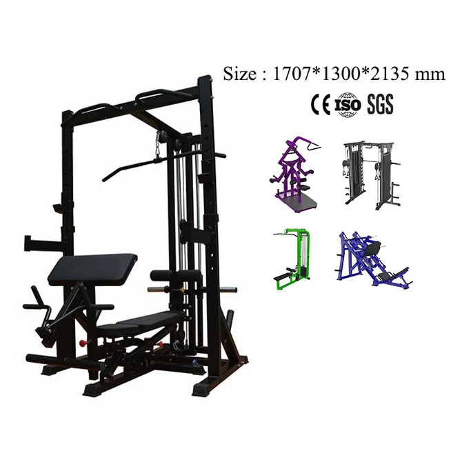 Dual Cable Crossover 8 Stack Multi Jungle Station Multi-functional Trainer Crossover Gym Machine