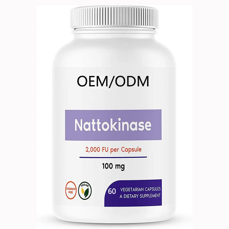 Прямая Продажа с завода OEM Nattokinase капсулы натуральный разбавитель крови растительные для взрослых косметические товары