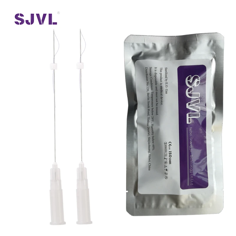 
Manufacturer Supply Non Surgical Anti Wrinkle Skin Tighten 26G 60mm Pdo Tornado Braided Face Thread Lift 