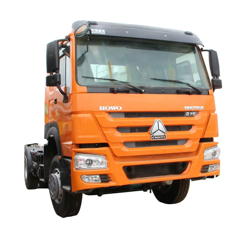 High quality used tractor truck howo truck left hand drive Mining tipper truck371 375 HP dump truck for sale