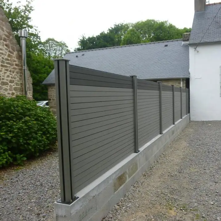 Eco Friendly Feature and WPC Frame Material bamboo plastic composite garden fencing