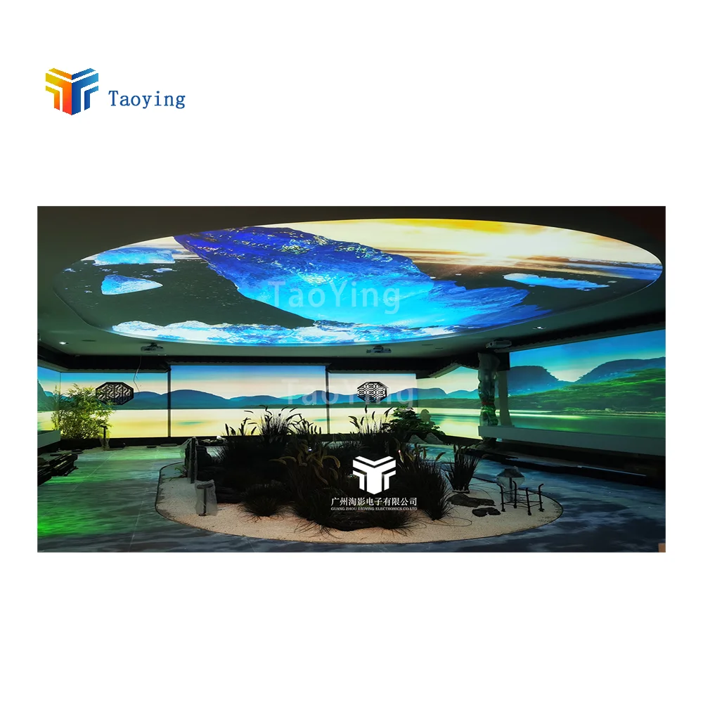 3LCD Projection Technology Engineering Laser Projector 6200ISO Lumen Brightness Hologram Fan Projector Holographic Outdoor