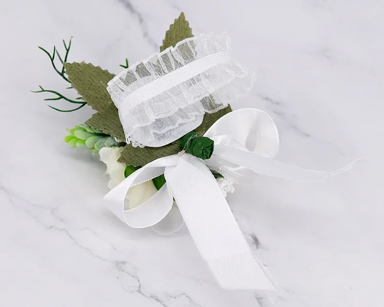  YBL02-487 искусственный цветок корсаж и розовое Наручные искусственные цветы для свадьбы