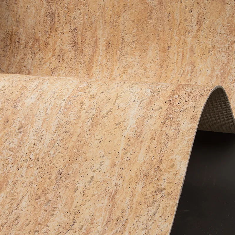 3D Modified Clay Interior Soft Wall Cladding Bendable Travertine Artificial Flexible Stone Panels Outdoor Modern Faux Tile