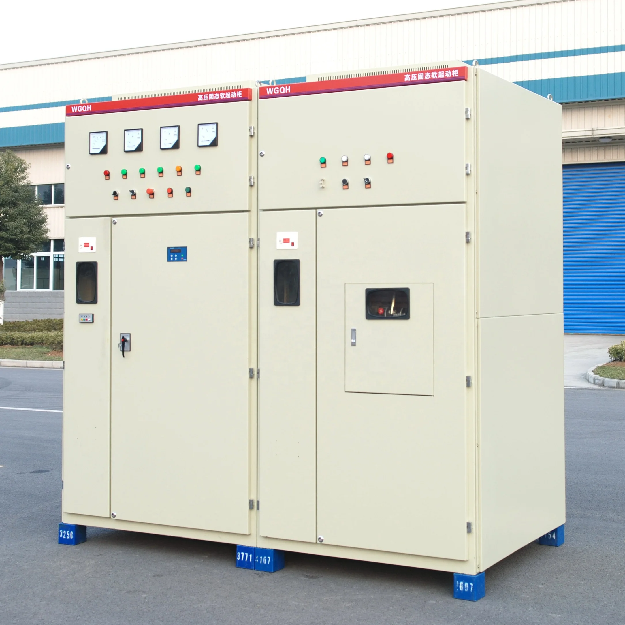 High Voltage caged motor soft starter panel for 5000KW pump