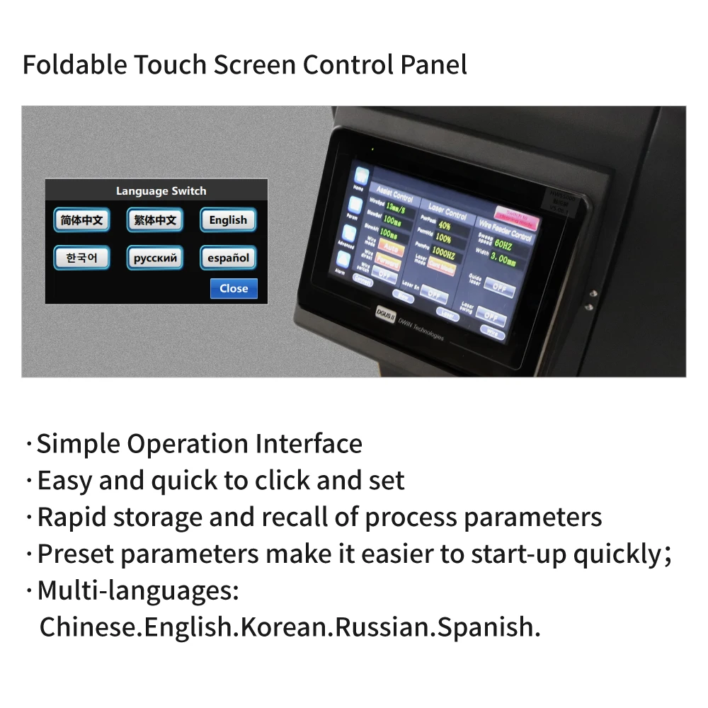 KL Portable Handheld 4 In 1 1500w Max/Bwt/Raycus Water Cooled Laser Welding Machine Price For Metal