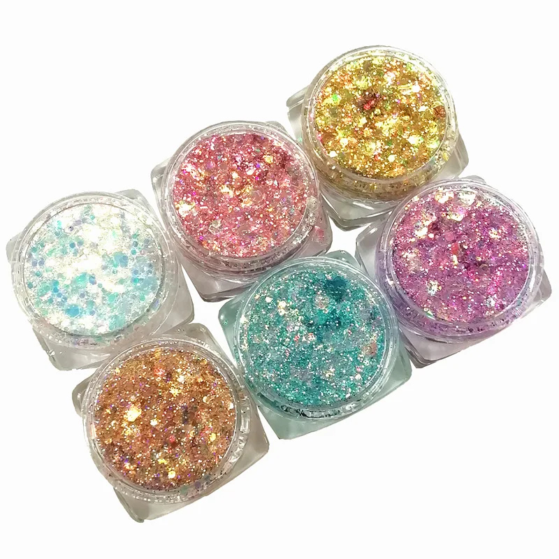 Cream Face Body Nail Cosmetic Private Label Glitter Silver Eye Gel Patches Eyeshadow