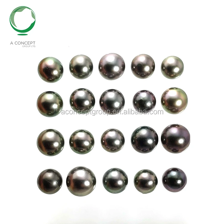
8-11MM Nice Colour Only Very Light Spots Tahitian Black Pearl Loose 