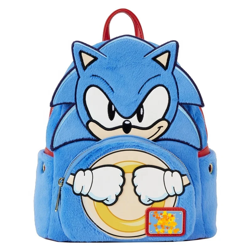 Custom Logo Cartoon Cute Loungefly Animal Toddler Men Kids Children Fuzzy Rabbit Cat Plush Bag Cosply Mini Backpack