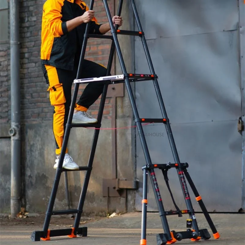 Chinese Multifunctional Safety anti-Slip Aluminum Alloy Hermeneted Ladder