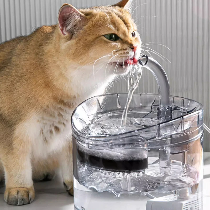 Cat Water Fountain Filter Automatic whit Sensor Drinking Fountain For Cats Feeder Pet Water Dispenser Auto Drinker For Cats