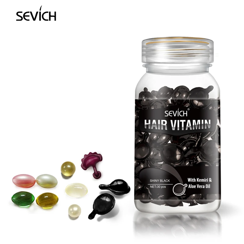 New design Hair capsules private label Hair Care Repair Growth hair oil capsule Vitamins e Serum Capsules