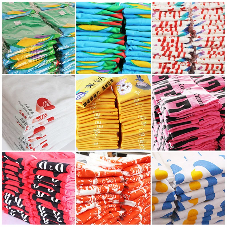 Custom t shirt logo printing unisex 100% cotton plain white blank plus size men