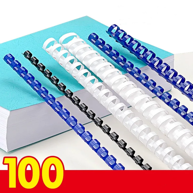 popular menu binding used comb pvc 6mm-51mm colorful spiral PVC plastic binding comb