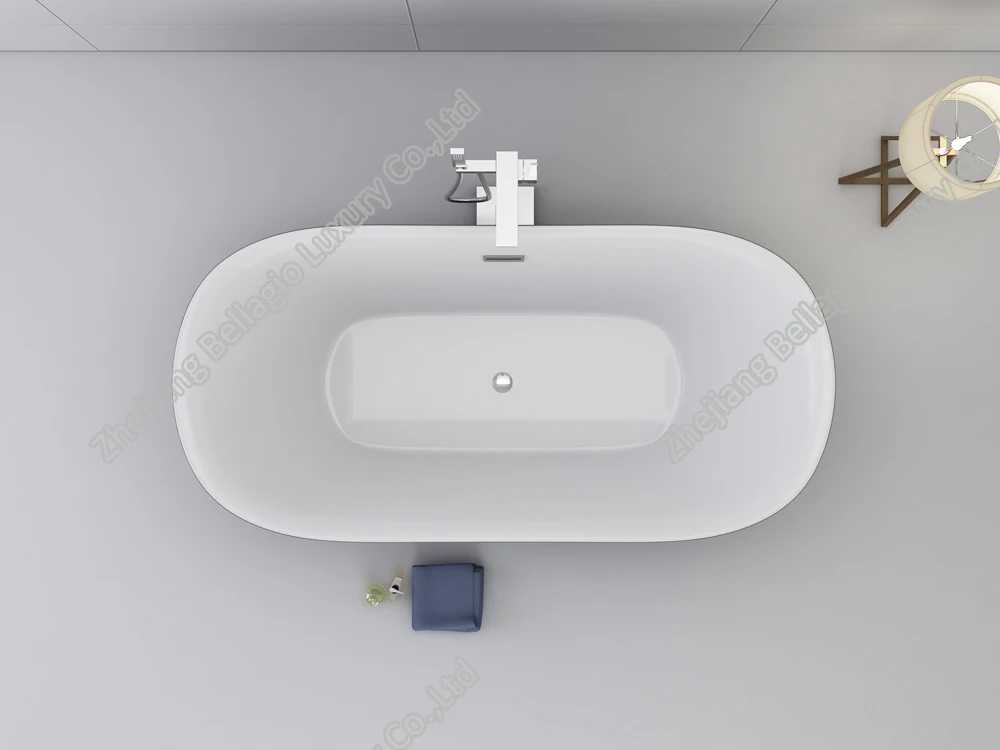 BELLAGIO 1.7m grey acrylic bathtub, freestanding tub, hot sale bath spa