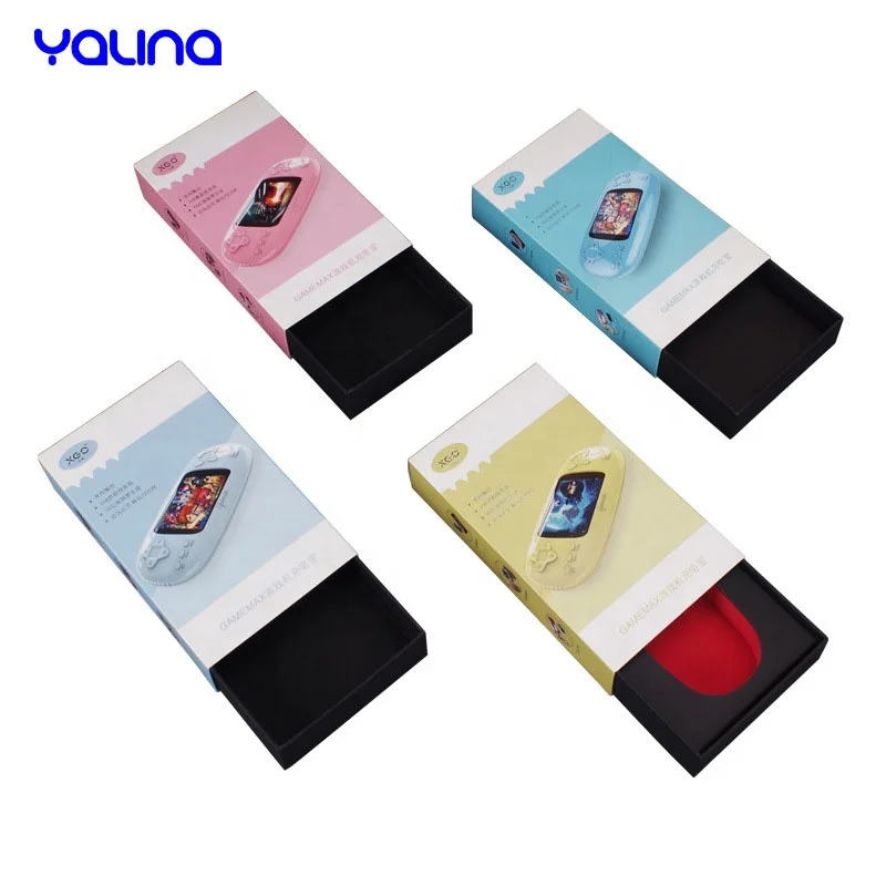 Custom mini gift box rigid cardboard printed logo drawer storage boxes power bank battery packaging box