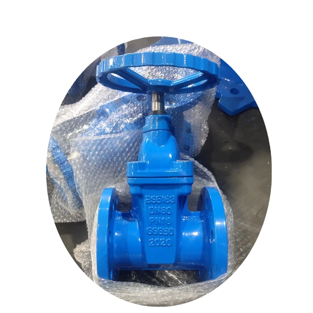zero  Leakage  Ductile iron F4 standard rubber seated Gate valve  flanged type PN 16 with competitive Price
