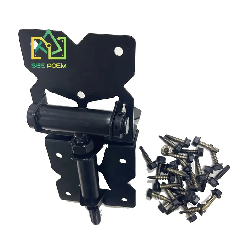 Self Closing Gate Hardware Hinges Heavy Duty for Wooden/Vinyl/PVC Fences,90 Degree Adjustable