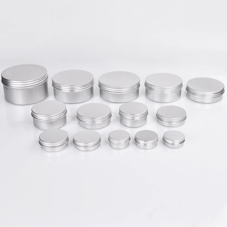 Custom Private Label Luxury Empty Aluminum Cosmetic Face Cream Jars Packaging