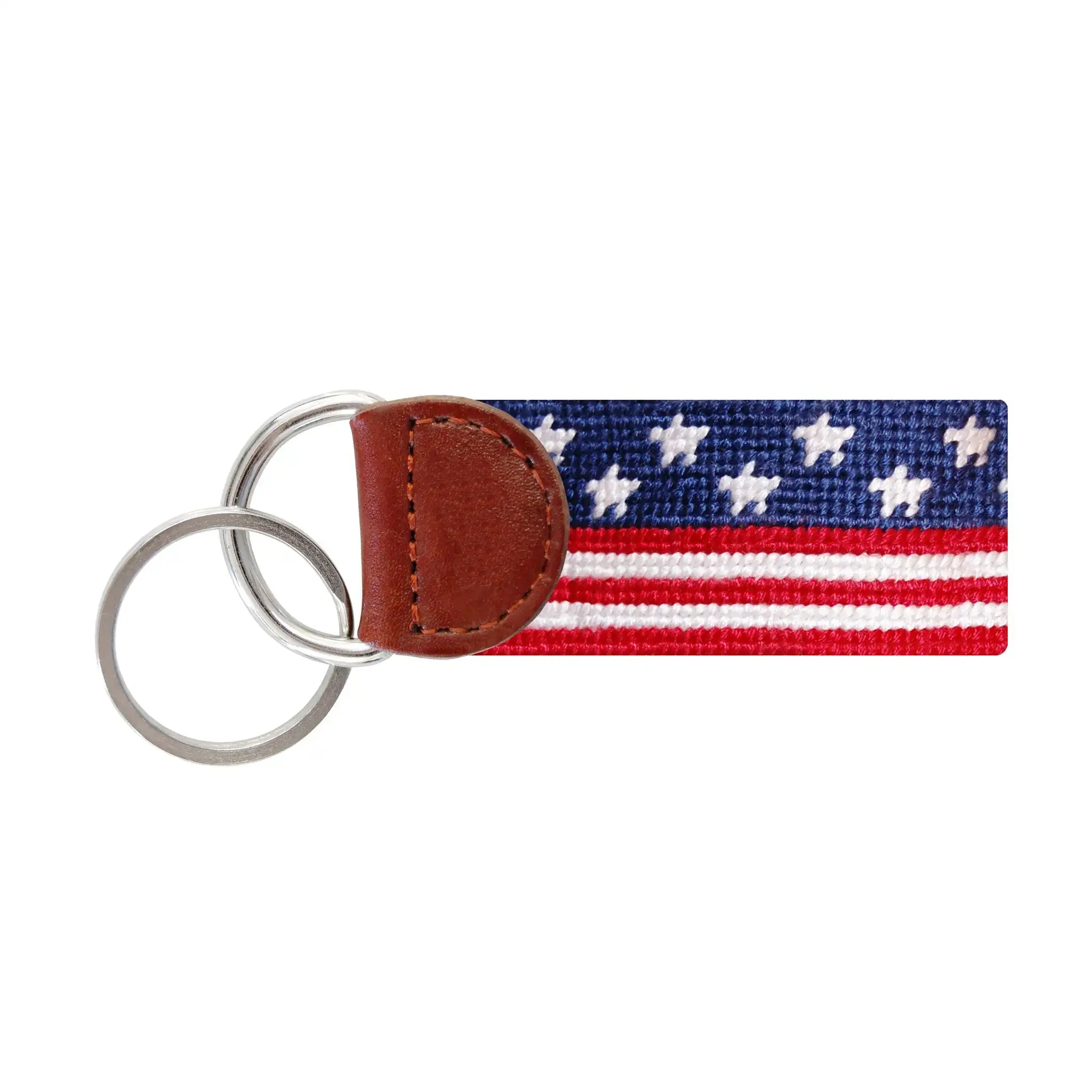 YSK014 Custom Mallard Classic Navy   Key Fob handmade Keychain for needlepoint man