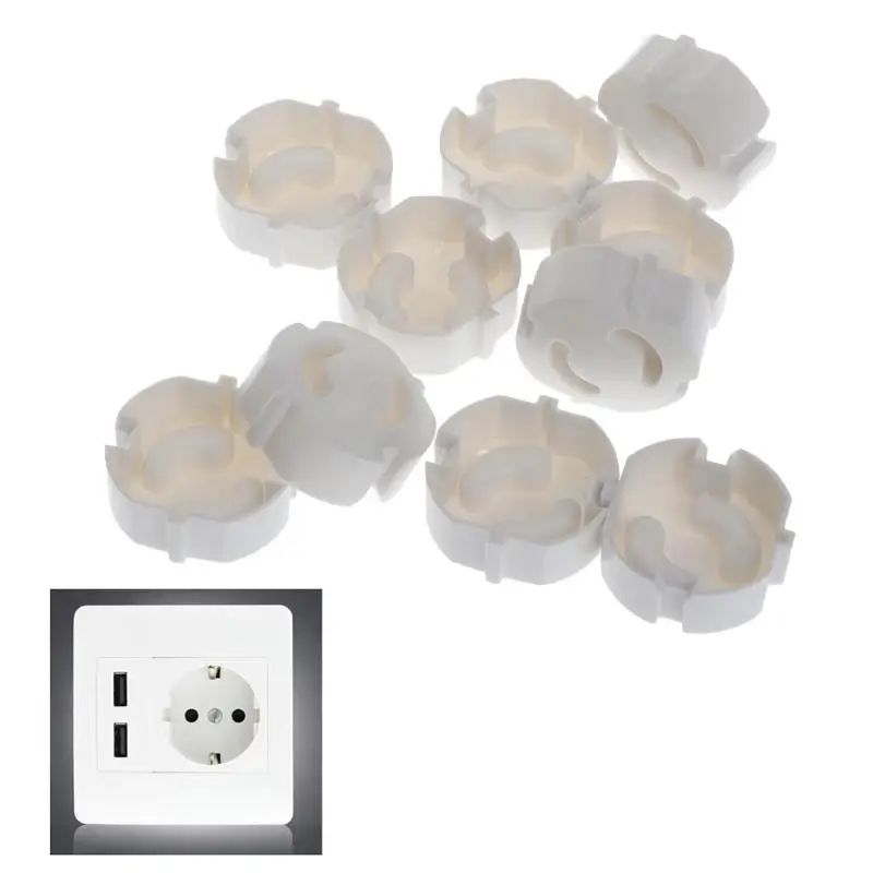 Power Socket Plug Protector Cover Anti-Electric Outlet Guard European Standard Electric Safety Protection Security Locks