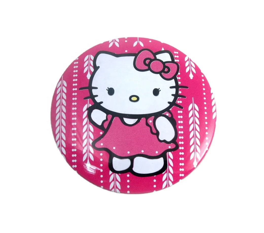 Factory Direct Custom Made Round Heart Shape Medal Emblem Metal Button Tin Badge With Pin