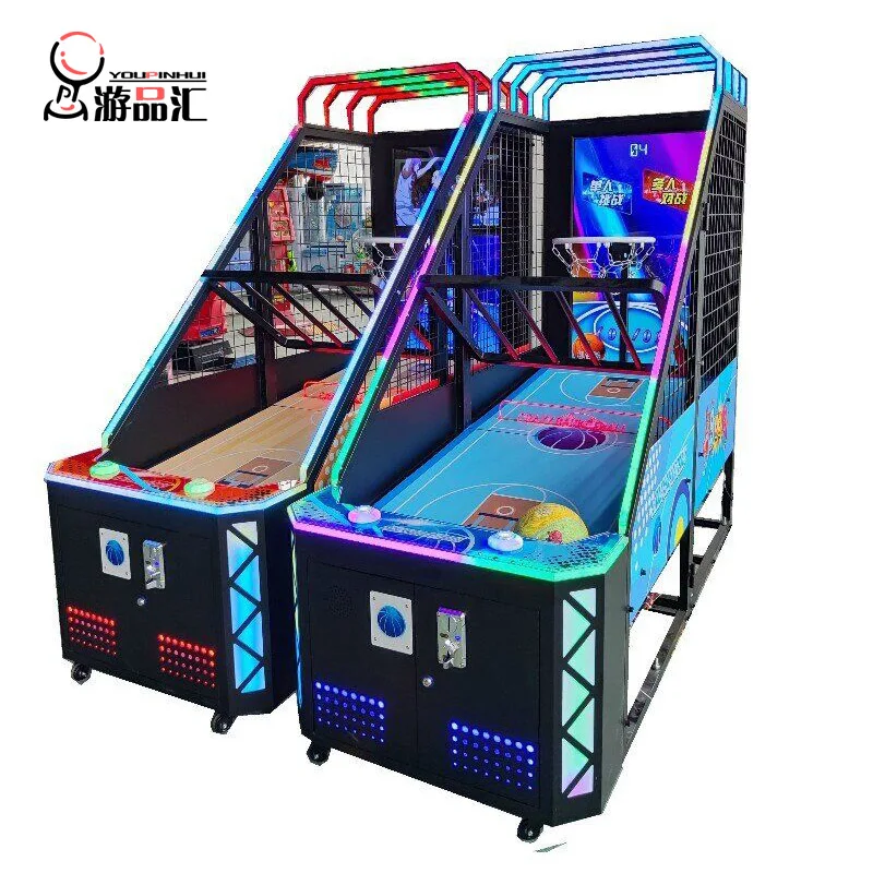 Youpinhui Coin Operated Basketball Machine Teenager Play Games Crazy Shoot Ball Basketball Arcade Redemption Game Machine