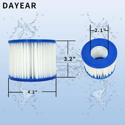 Summer Hot sales Type VI Spa Filter Replacement Cartridge,for Bestway Filter type VI for Inflatable Swimming Pool Filters
