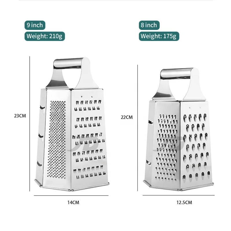 Stainless Steel Six-sided Planer Vegetable Fruit Slicer Multi Function Kitchen Grater For Potato Cucumber