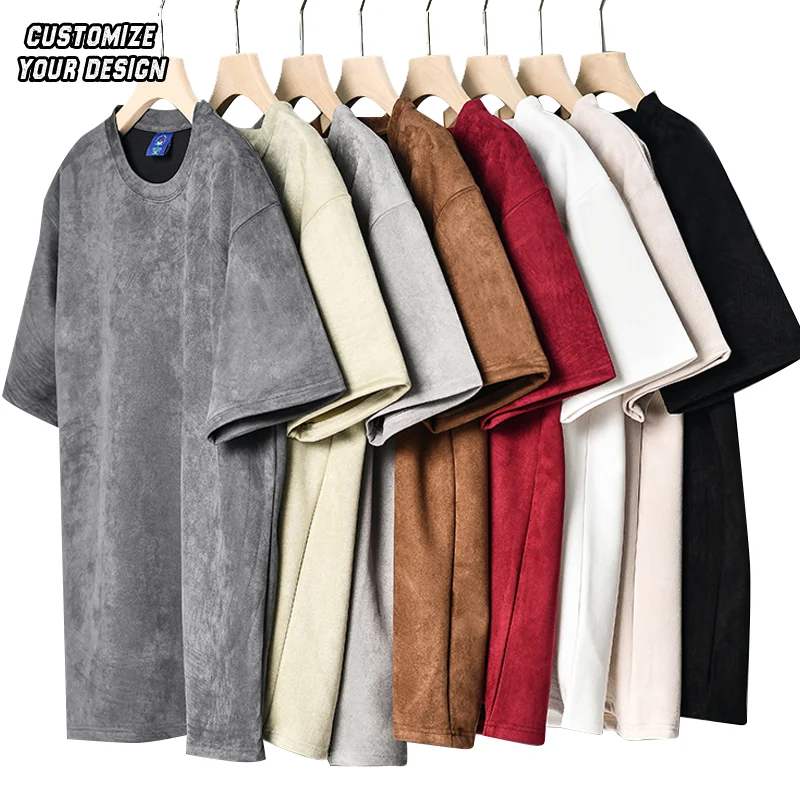 High Quality Cotton Acid Wash T-Shirt Custom LOGO Heavyweight Vintage Retro Style Oversized O-Neck Collar Mineral Wash Look