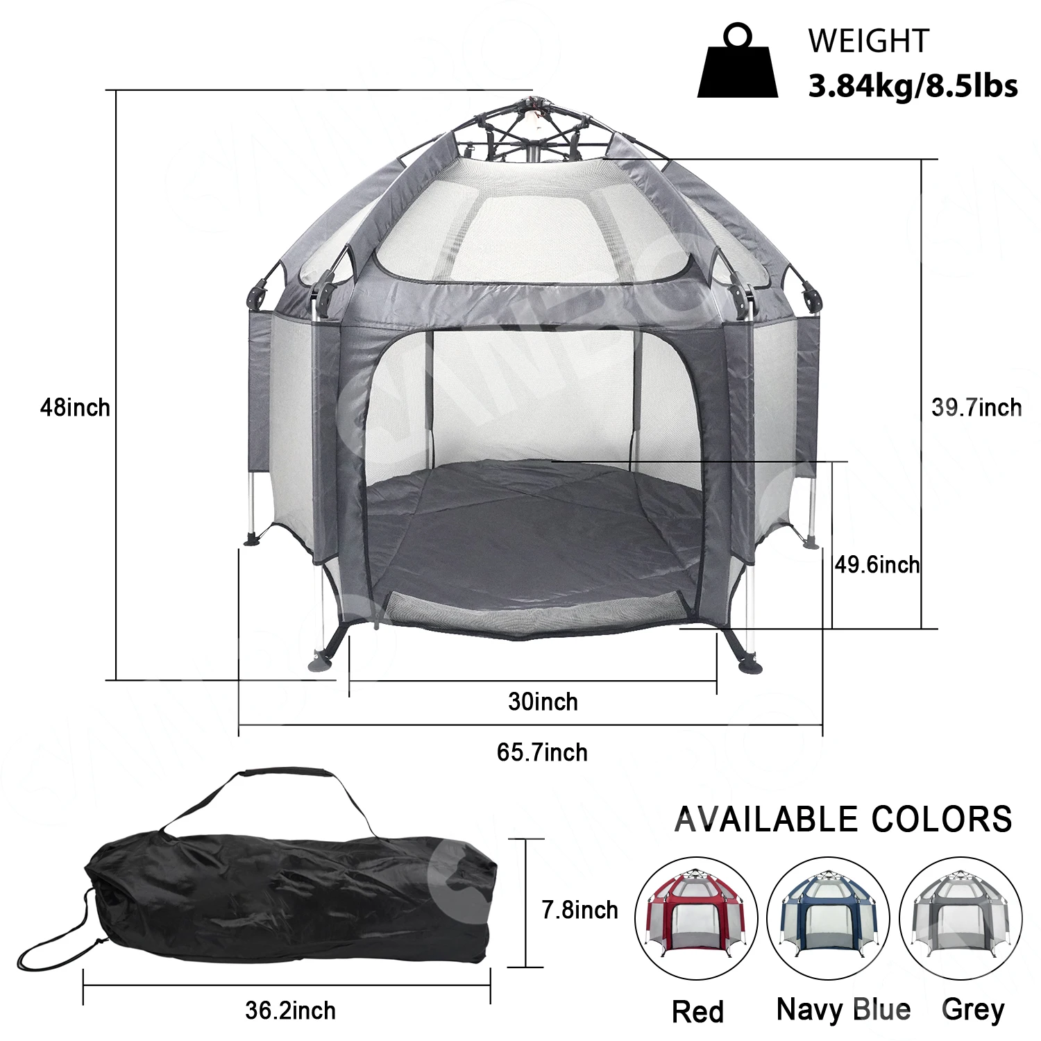 CANBO Foldable All-inclusive Breathable Oxford Cloth Cat Delivery Room Fence Baby Pet Playpen Portable