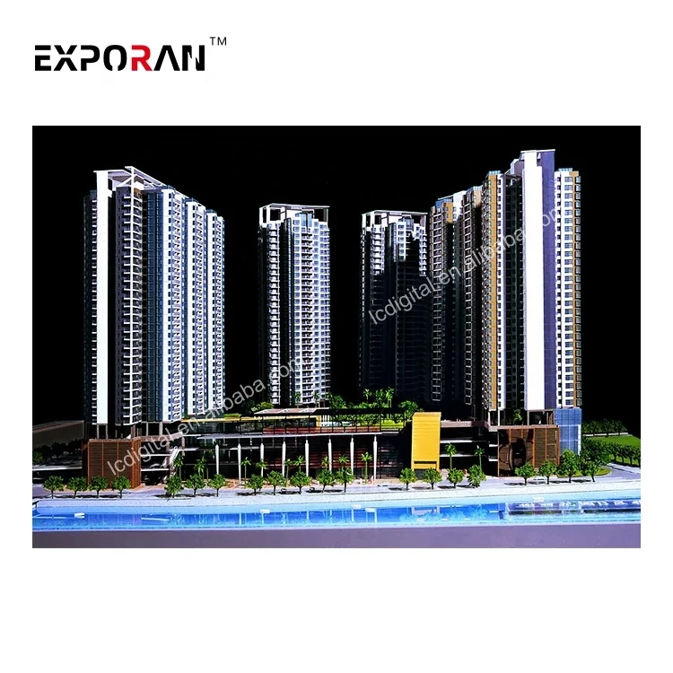 Factory model building maker miniature city plan architectural model