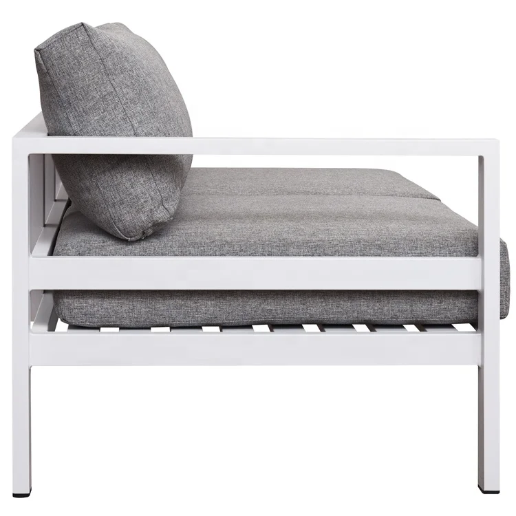 Factory Wholesale Modern Lounge Set Lazy Waterproof Furniture Garden Outdoor Sofa Aluminium