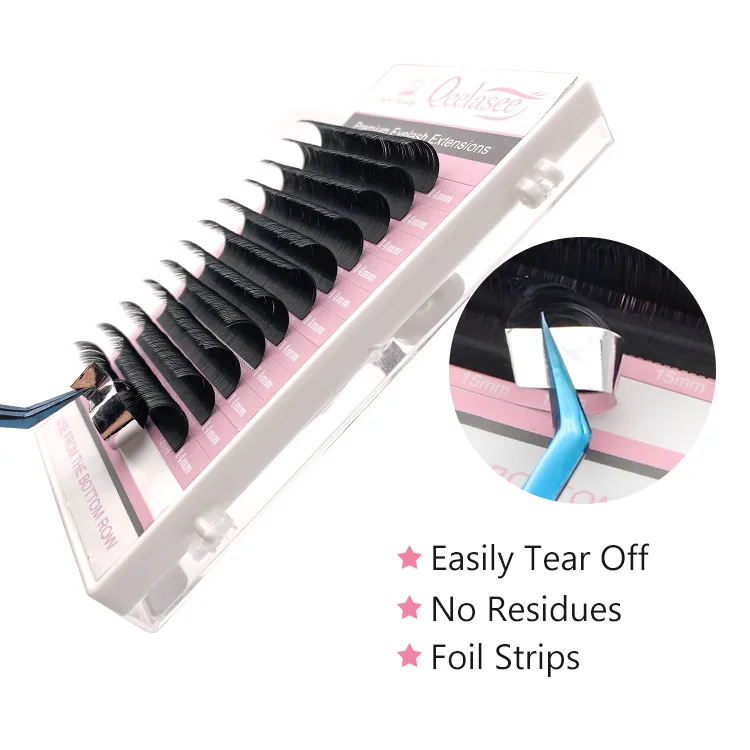 Qeelasee matte mink Korean PBT material lashes mink Individual eyelash extensions