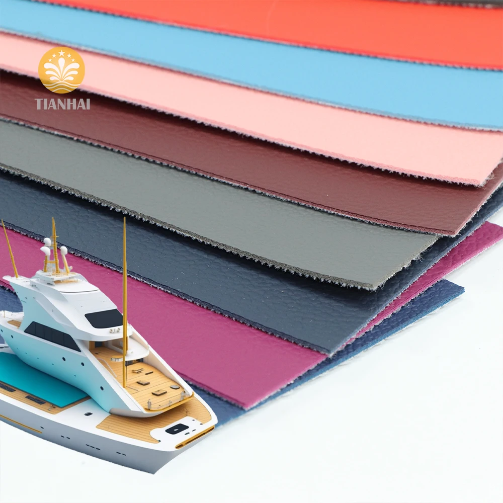 Factory supply texture faux leather pvc leather marine vinyl fabric leather for funiture and Automotive interior