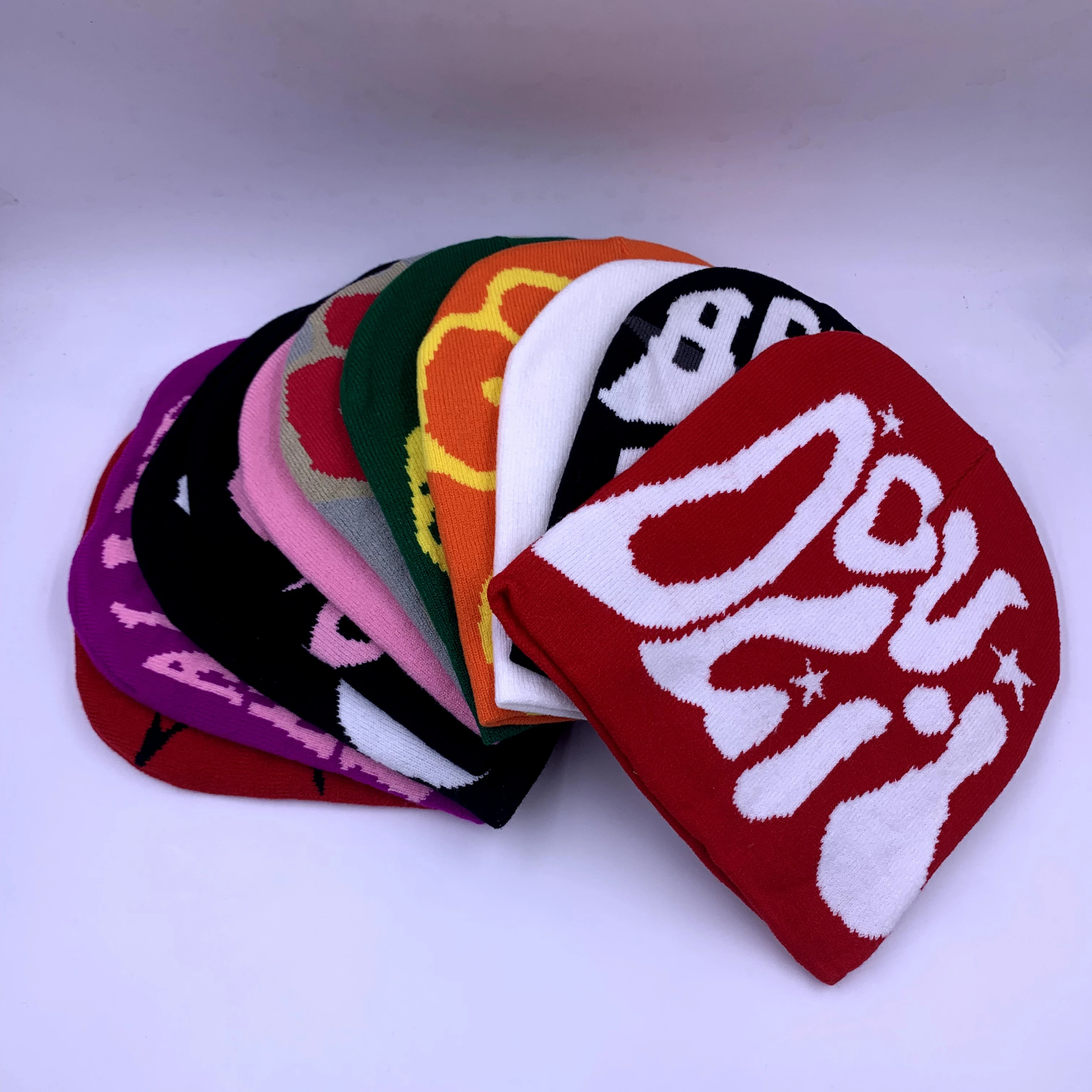 Wholesale Unisex Acrylic Knitted Beanie Hat Winter Warmer Sports Ski Cap Skull Merino Jacquard Beanie