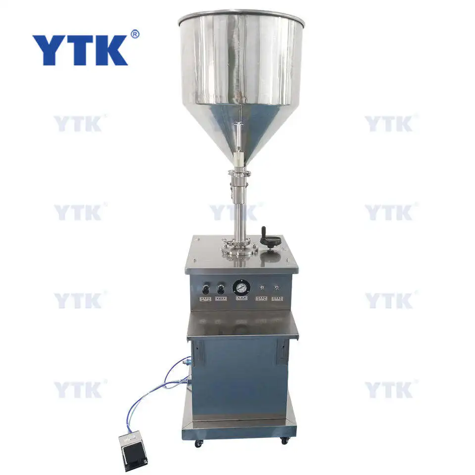 YTK-SG Pneumatic Cream Sauce filler Light needle syringe Honey paste unidirectional needle Vertical gel  Filling Machine