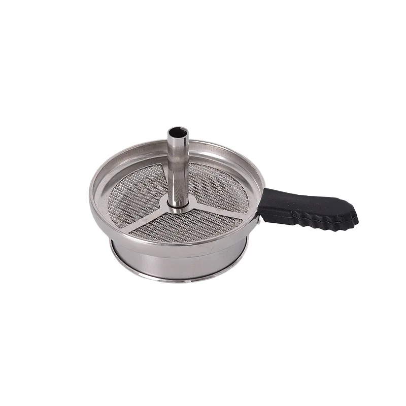 New Arrival Arabian Hookah Accessories Ceramic Bowl And Stainless Steel Charcoal Holder Set For Hookah Shisha