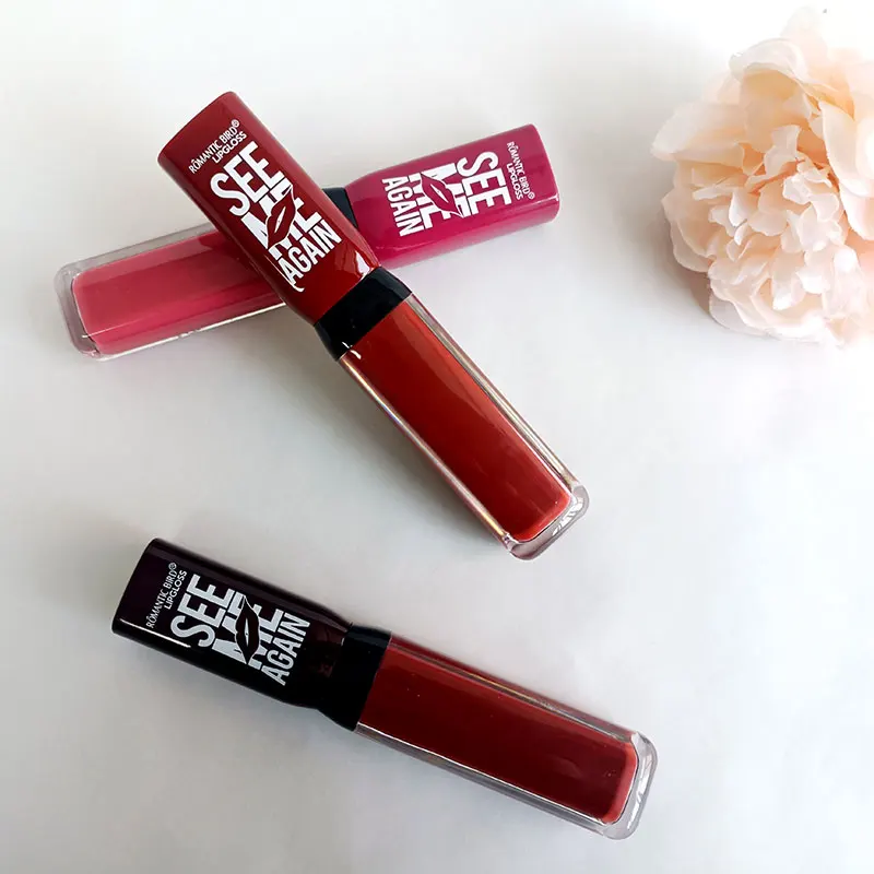 Romantic bird custom Tube logo cosmetics luxury makeup cheap prices liquid pigment lip gloss matt no-stick lipstick for women