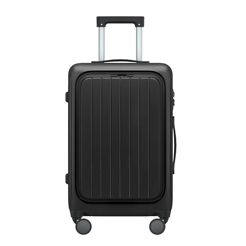 Front opening business Laptop suitcase ABS+PC wear-resisting luggage on wheels cabin valise luggage travel bags set