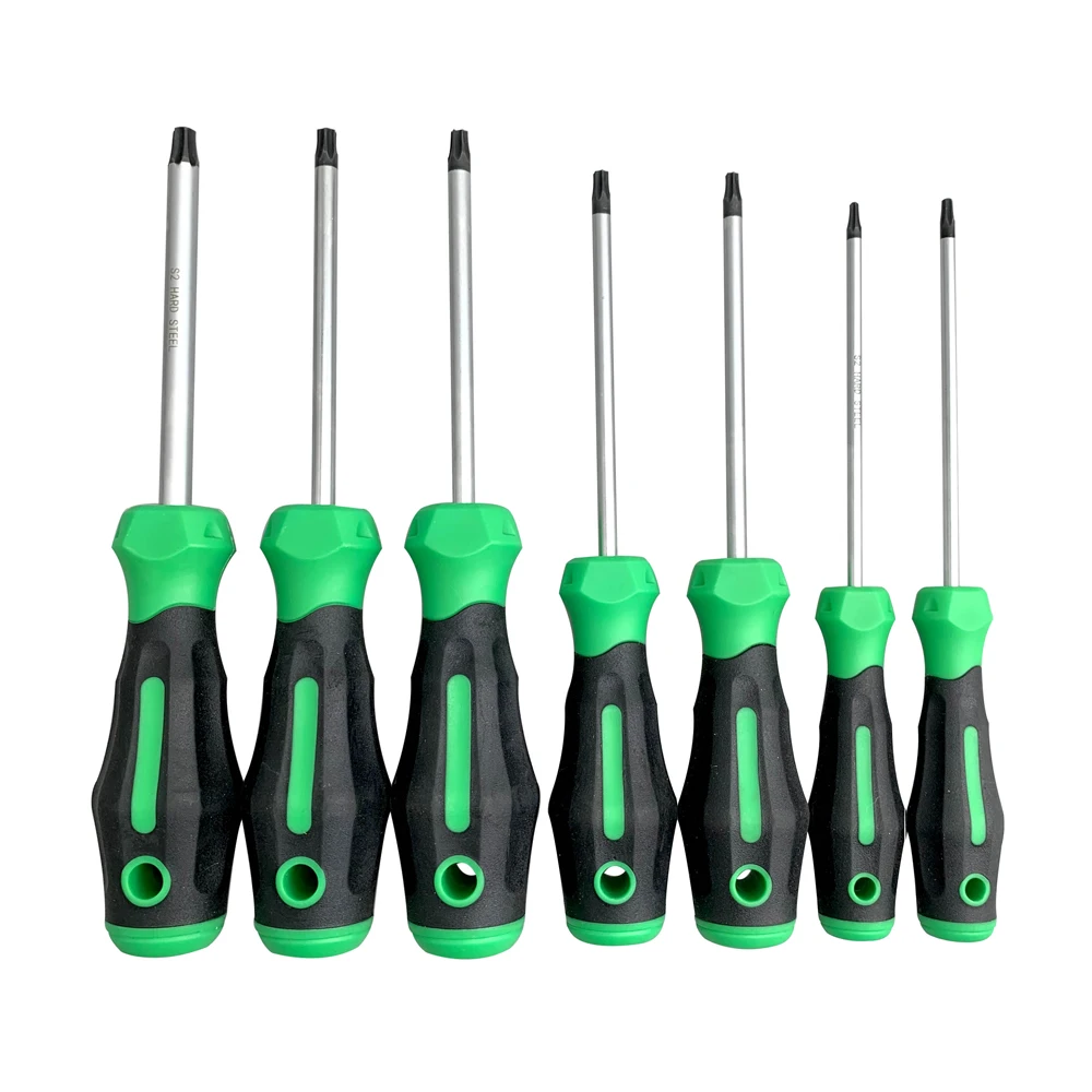 Professional screwdriver set soft Handle  magnetic Torx big torque screwdriver set tools #0113T-7